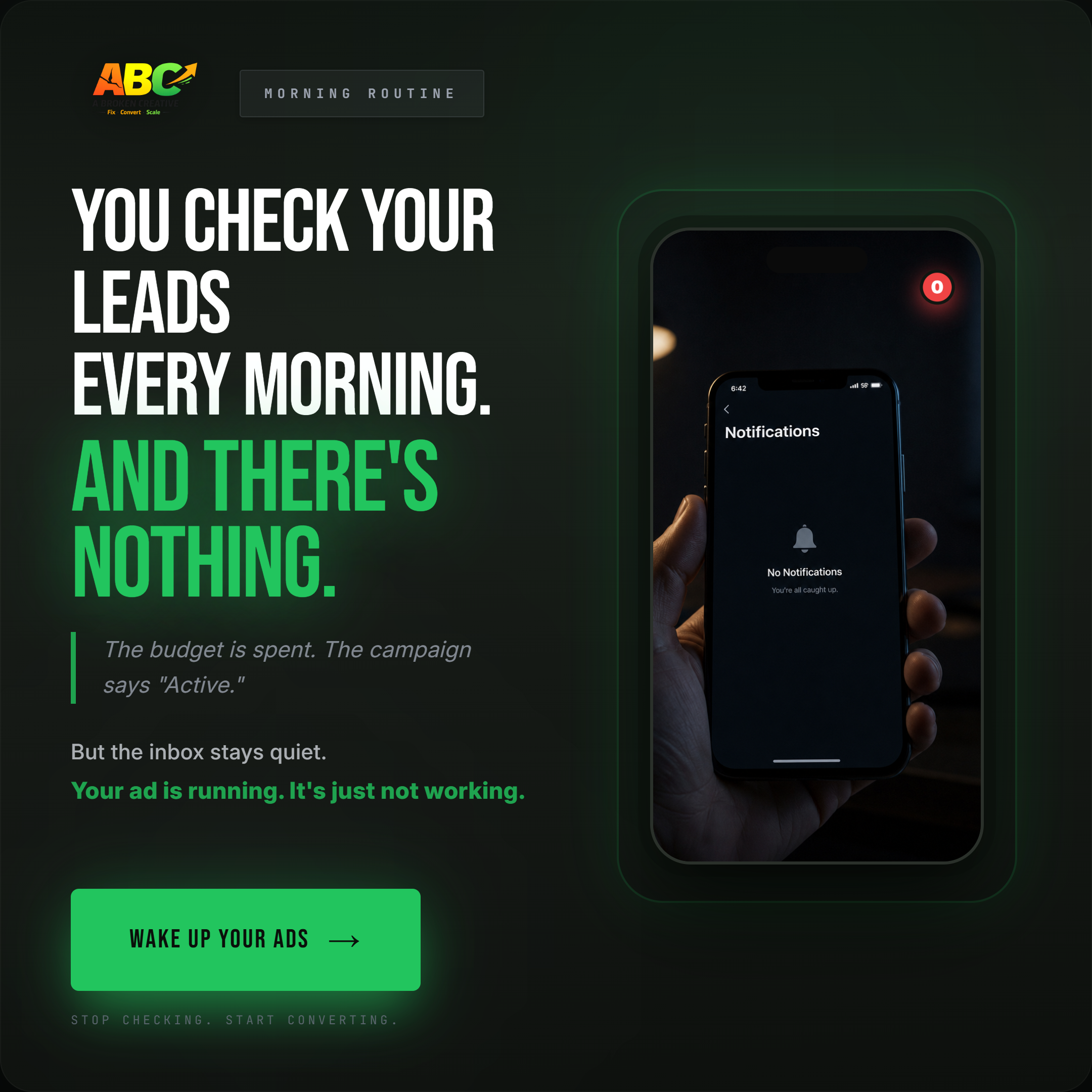 Empty Inbox Ad